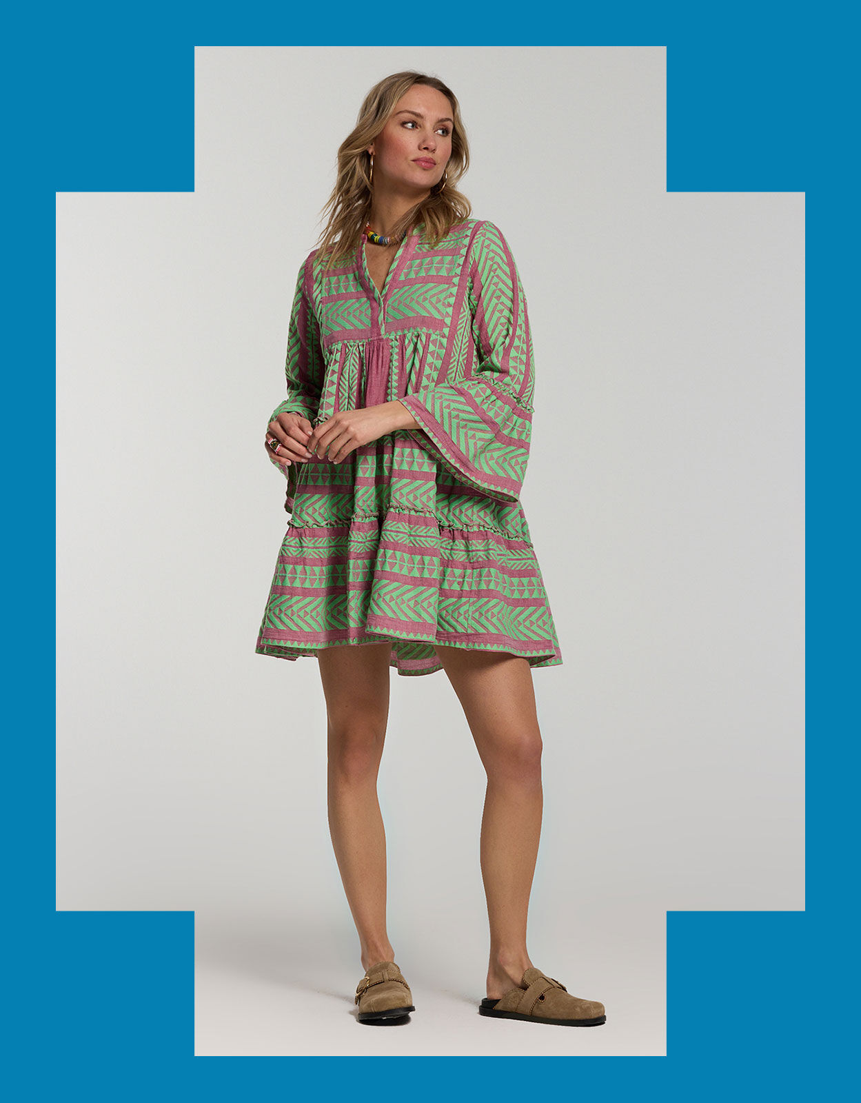 Devotion Twins Ella Short Dress Green