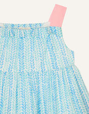 Baby Summer Printed Dress, Blue (BLUE), large