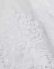 Baby Athena Floral Embroidered Dress, White (WHITE), large