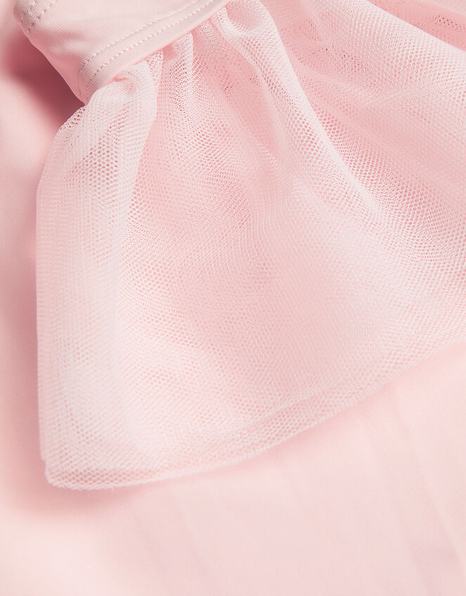 Land of Wonder Ruffle Sleeve Leotard, Pink (PALE PINK), large