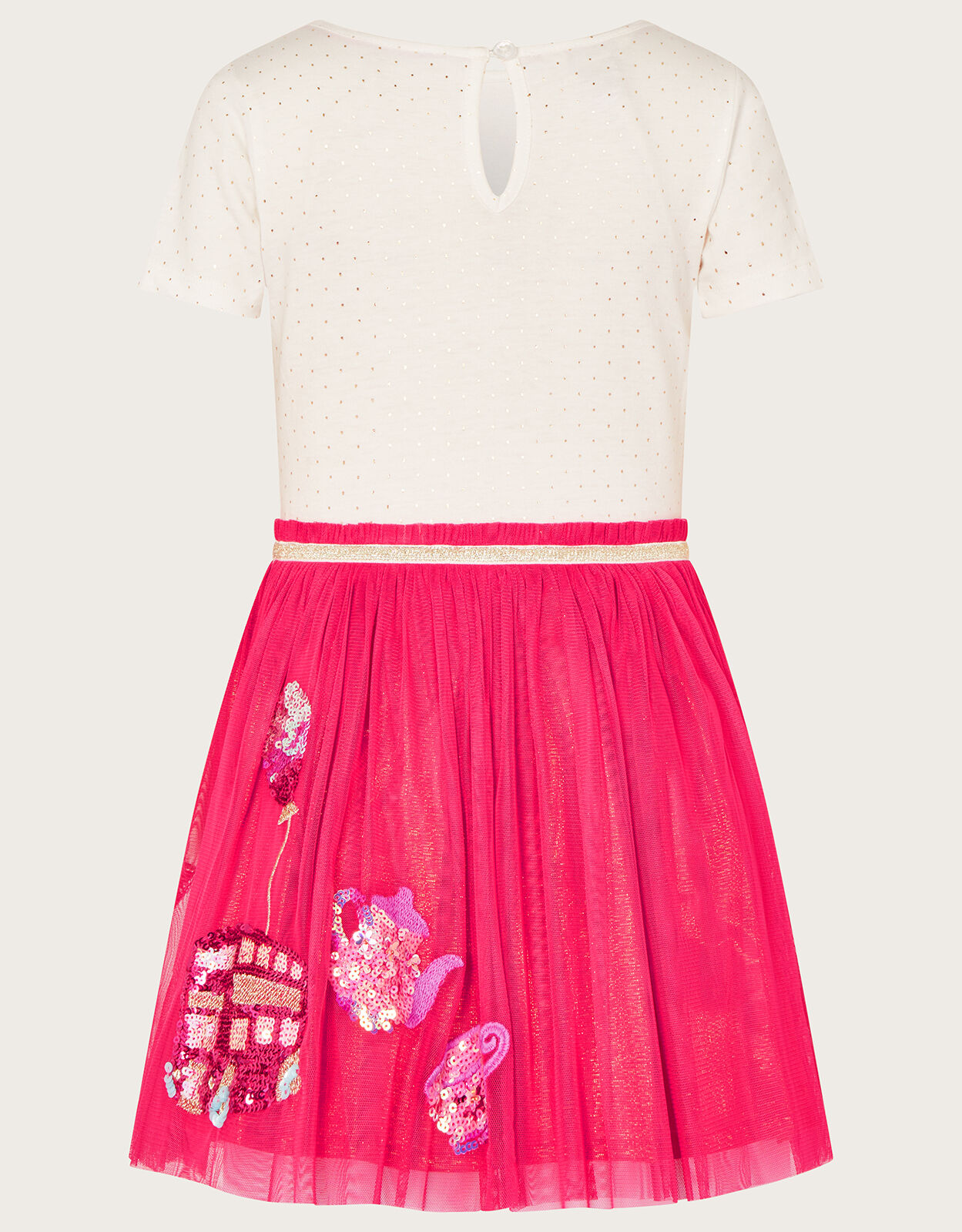 London Embellished Disco Dress Red