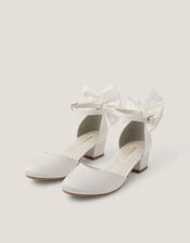 Sara Bow Two Part Heels, Ivory (IVORY), large