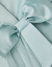 Baby Satin Bridesmaid Dress, Green (SAGE), large