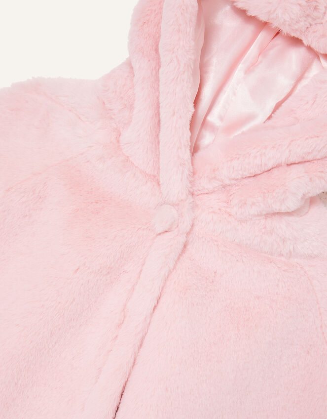 Baby Bunny Faux Fur Poncho, , large