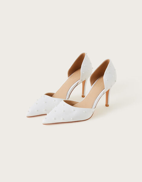 Pearl Two-Part Heels , Ivory (IVORY), large