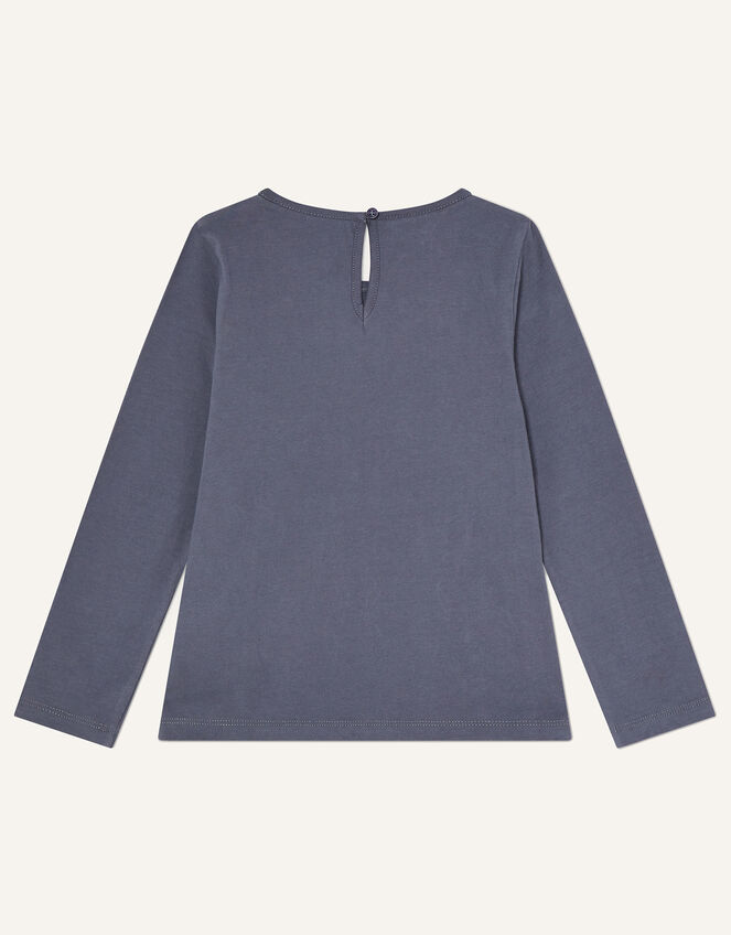 Long Sleeve Star Wand Tee, Grey (CHARCOAL), large