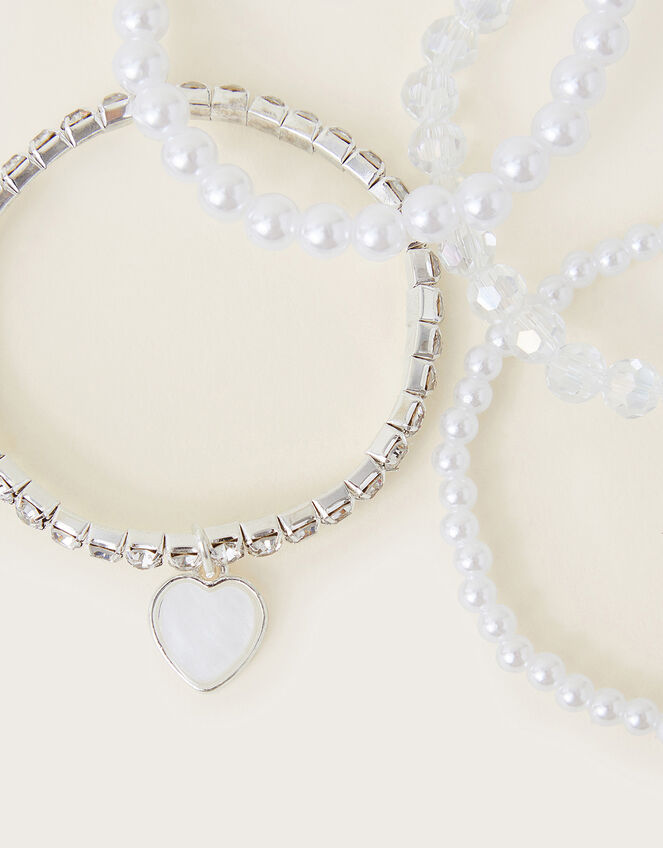 Bridesmaid Pearl Bracelets 4 Pack, , large