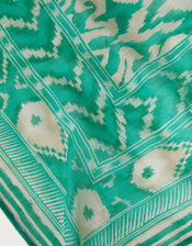 Ikat Print Sarong, Green (GREEN), large
