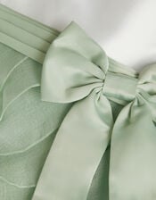 Baby Lace Cancan Ruffle Dress, Green (SAGE), large