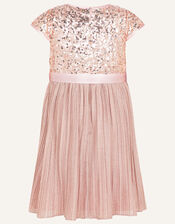 Gilded Rose Sequin Dress, Pink (DUSKY PINK), large