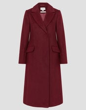 Arabella A-Line Coat, Red (BURGUNDY), large