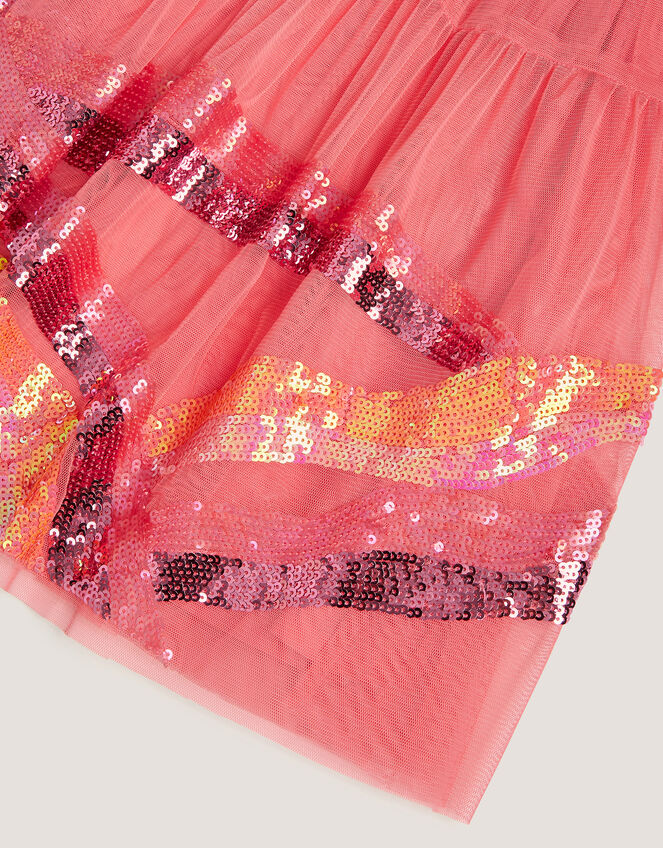 Sequin Unicorn Disco Dress, Pink (PINK), large