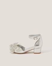 Butterfly Metallic Heels, Silver (SILVER), large