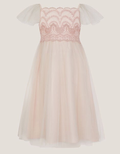 Francesca Lace Tulle Party Dress, Pink (PINK), large