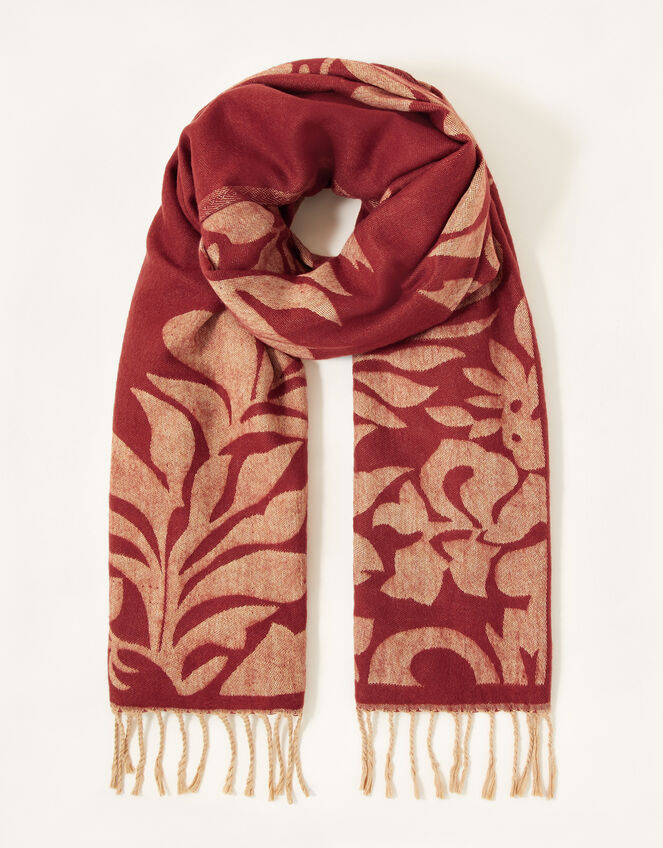 Floral Blanket Scarf, , large