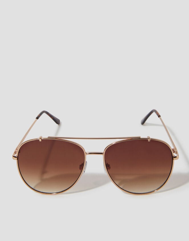 Metal Aviator Sunglasses, , large