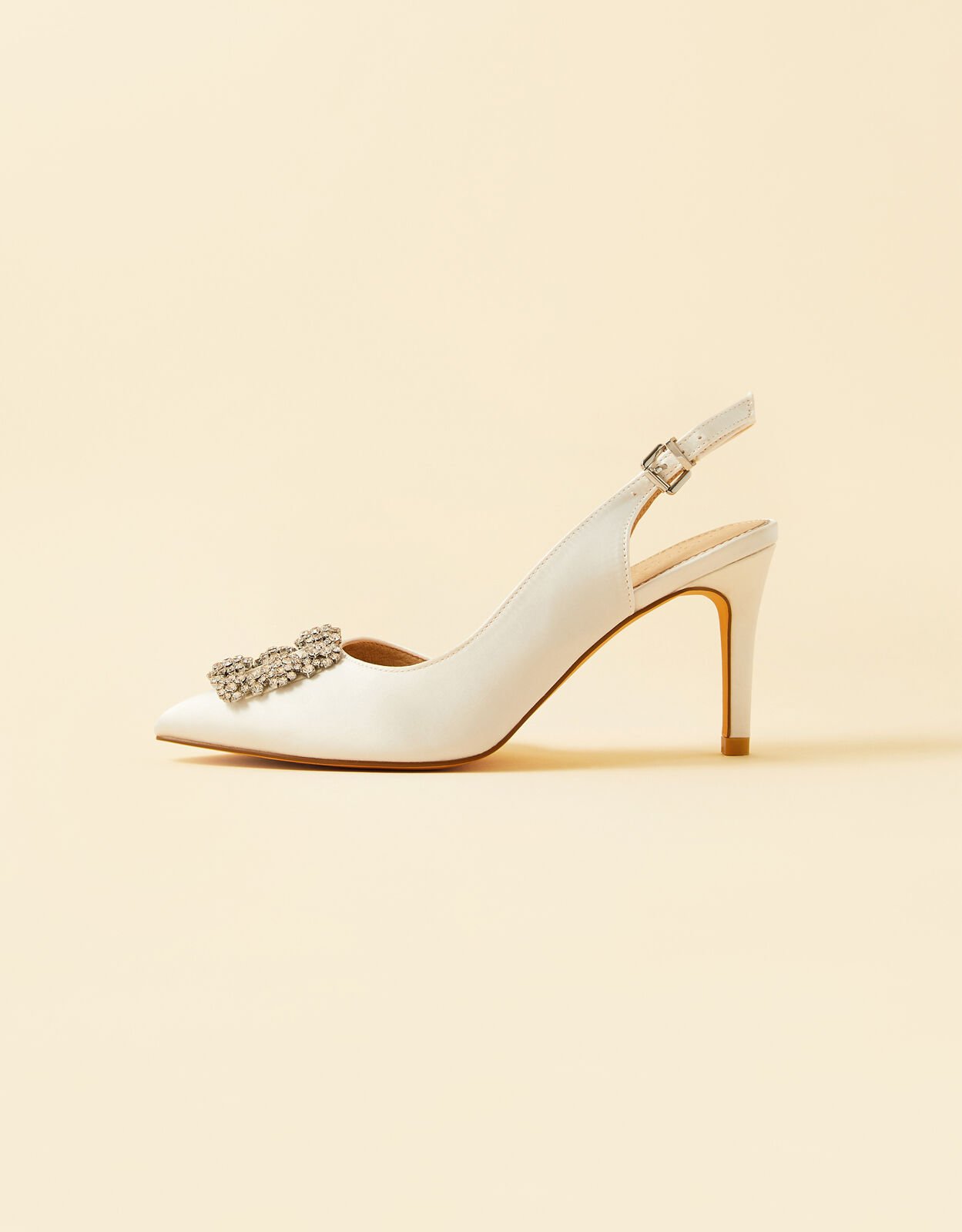 diamante slingback heels
