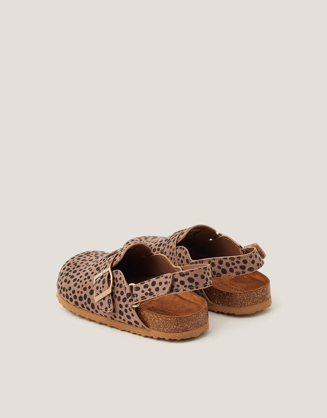 Animal Print Mules, Brown (BROWN), large