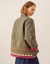 East Apate Light Quilted Cotton Jacket, Green (KHAKI), large