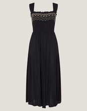 Billie Embroidered Jumpsuit, Black (BLACK), large