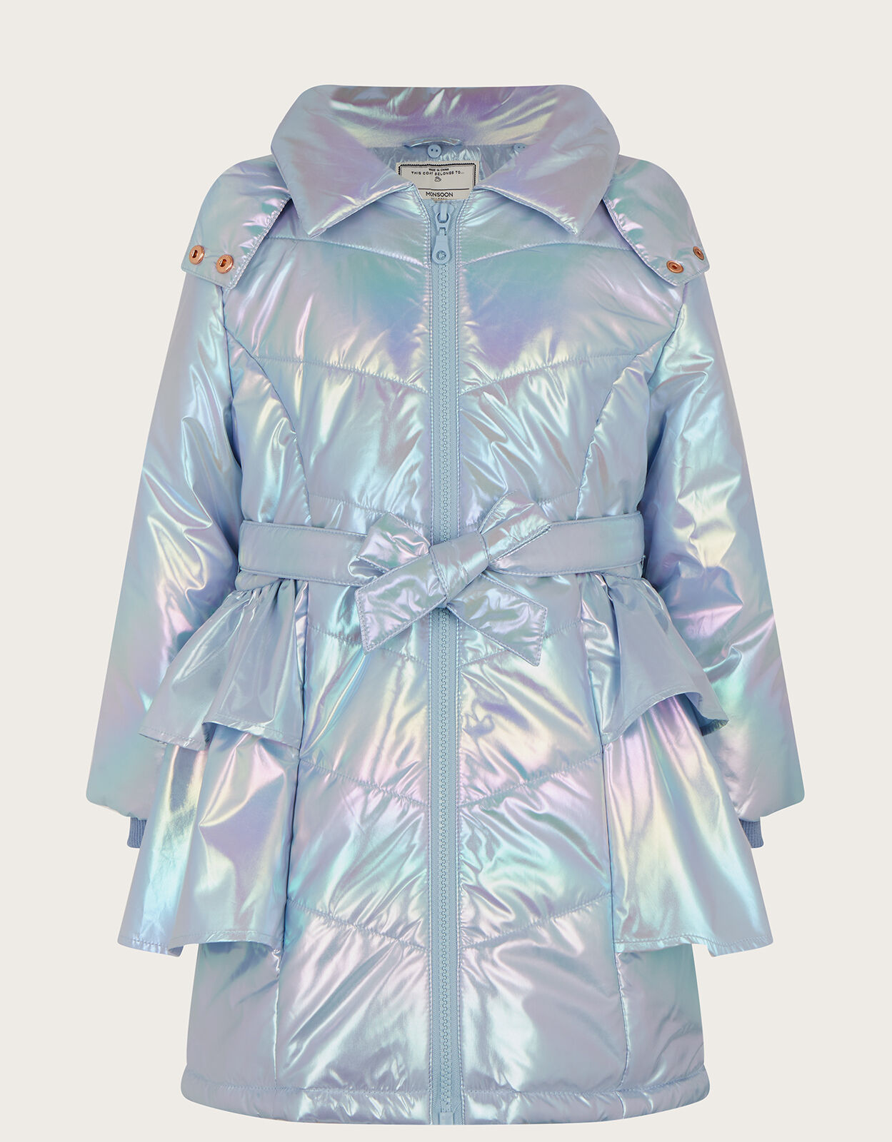 Metallic blue on sale coat