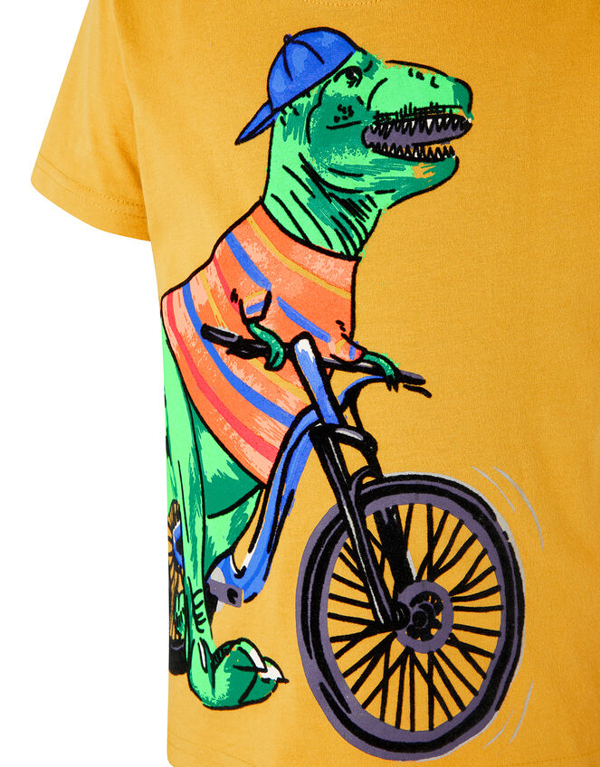 Rex Dinosaur T-shirt, Yellow (MUSTARD), large