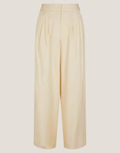 Alba Wide Leg Tailored Trousers, Yellow (YELLOW), large
