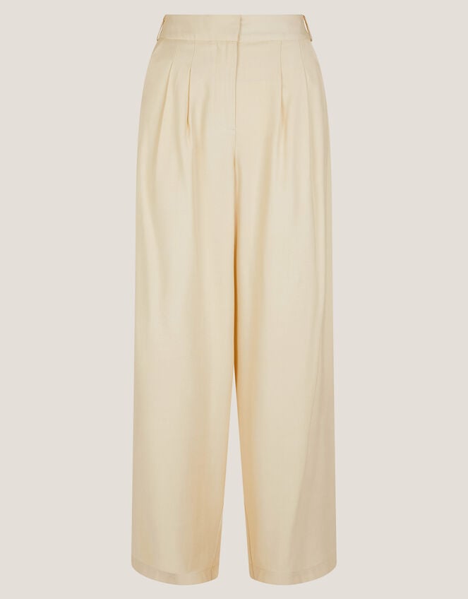 Alba Wide Leg Tailored Trousers, Yellow (YELLOW), large