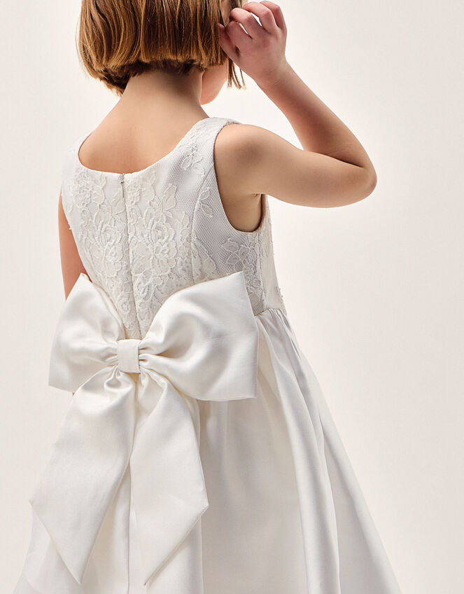 Juno Lace Bodice Party Dress, Ivory (IVORY), large