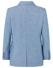 Nathan Chambray Blazer, Blue (BLUE), large