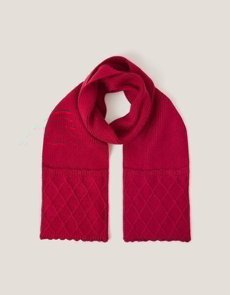 Diamond Knit Scarf, , large