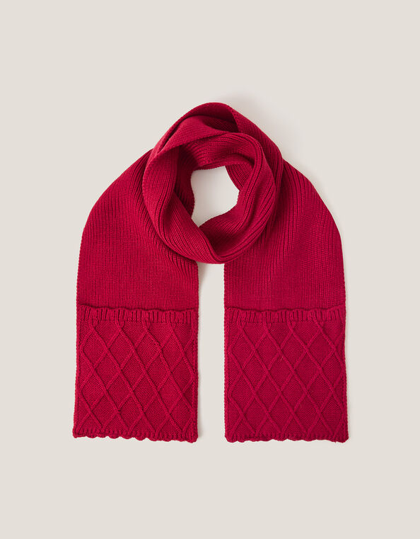 Diamond Knit Scarf, , large