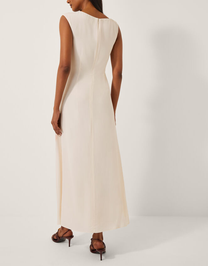 Marinna Sleeveless Floral Maxi Dress, Ivory (IVORY), large