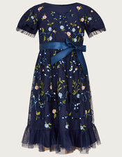 Tula Tulle Embroidered Dress, Blue (NAVY), large