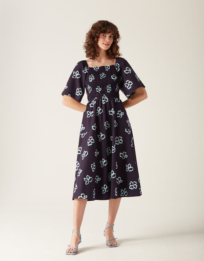 Mirla Beane Elloise Dress, Blue (NAVY), large