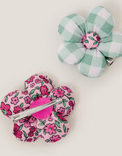 2-Pack Padded Daisy Hair Clips, , large