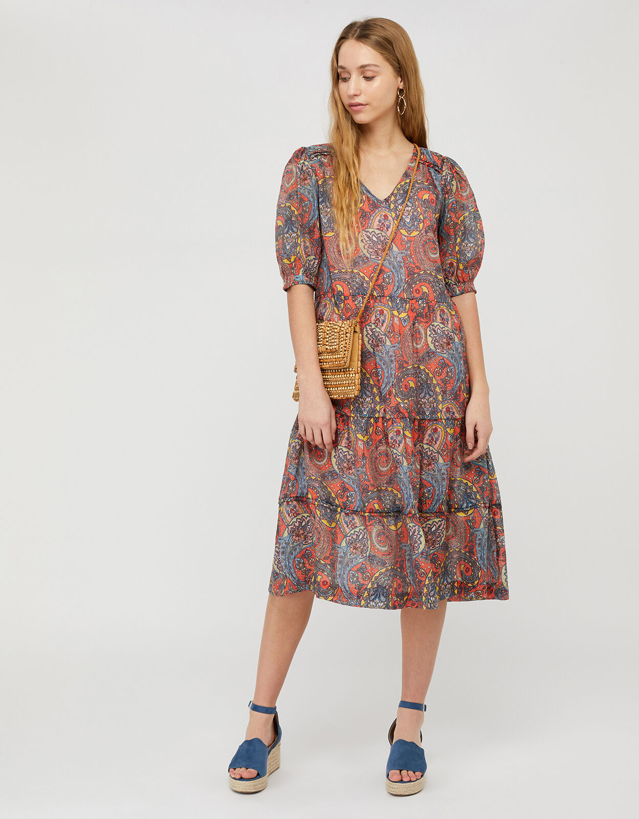 monsoon orange dress