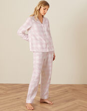Relaxed Checked Shirt, Pink (BLUSH), large