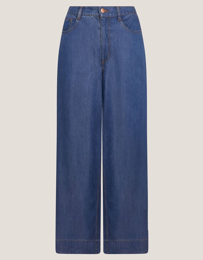 Heidi Slouchy Wide Leg Jeans, Blue (DENIM BLUE), large