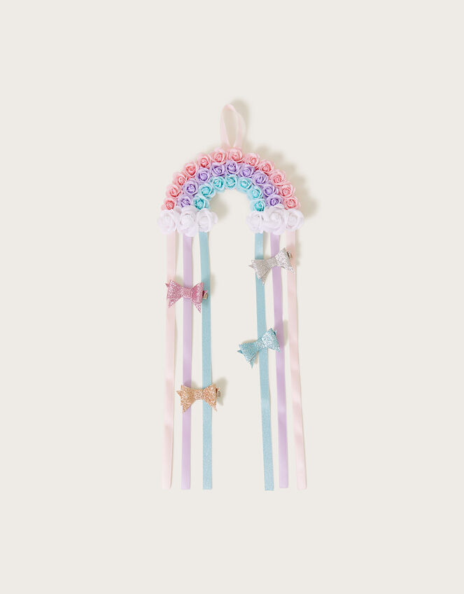 Rosey Rainbow Hair Clip Holder, , large