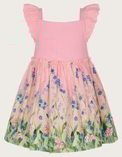 Baby Bunny Scene Dress, Pink (PINK), large
