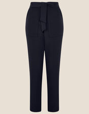 Tapered Trousers, Blue (NAVY), large