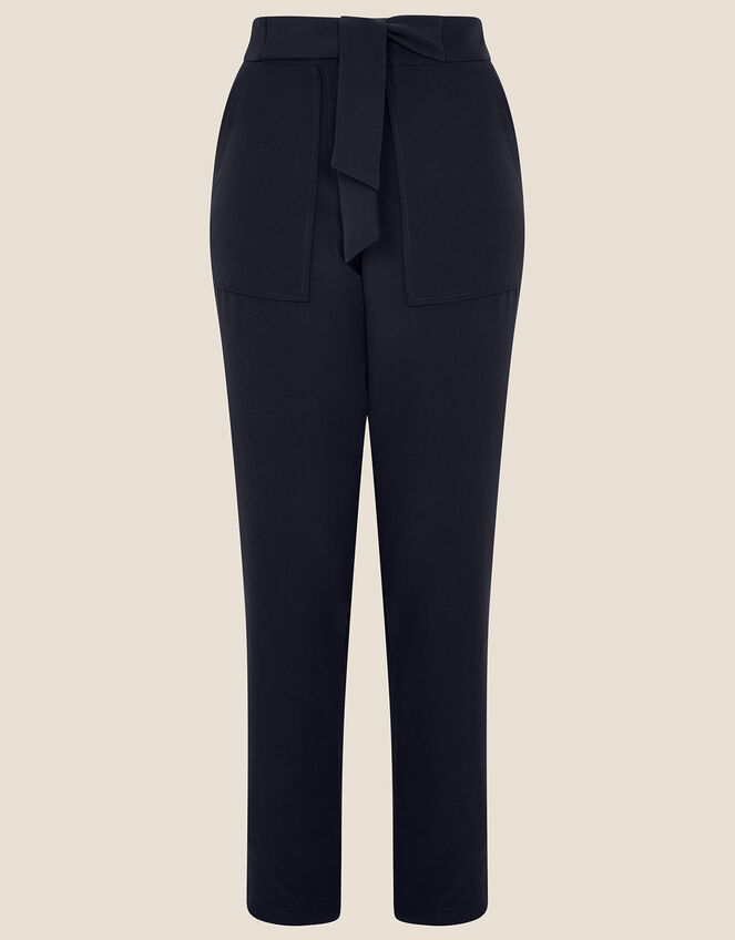 Tapered Trousers, Blue (NAVY), large