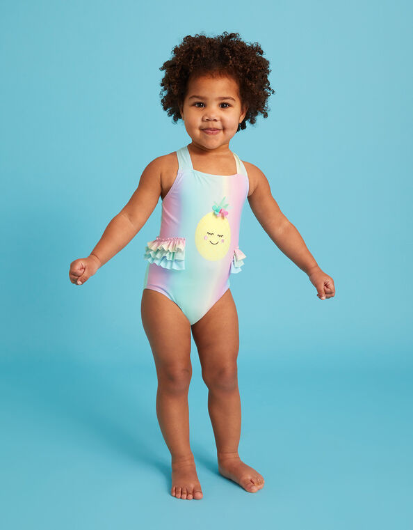 Baby Novelty Pineapple Swimsuit, Multi (MULTI), large