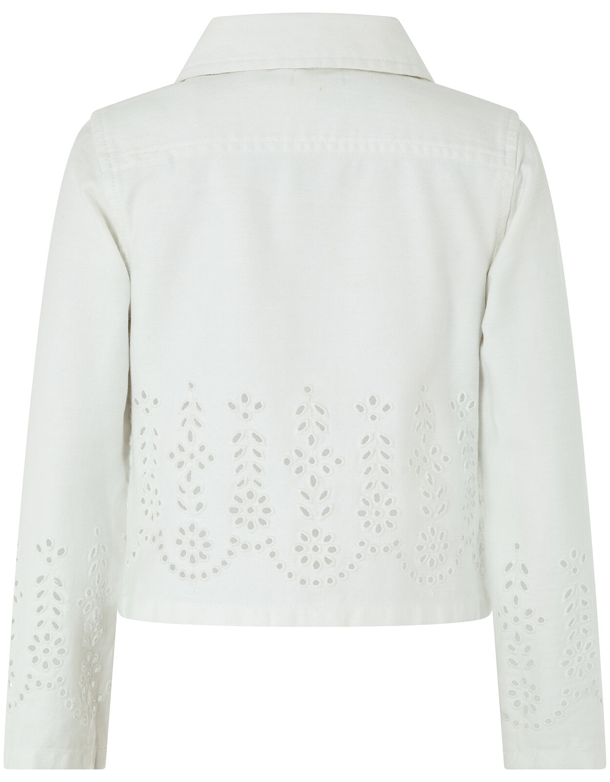 Monsoon white denim jacket clearance