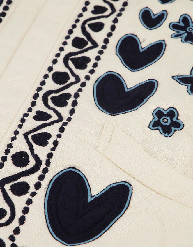 Fabienne Chapot Heart Quilted Jacket, White (WHITE), large