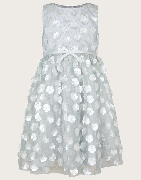 Orla 3D Petal Dress Silver, Silver (SILVER), large