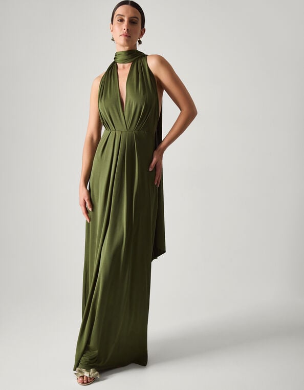 Thea Multiway Bridesmaid Dress, Green (OLIVE), large