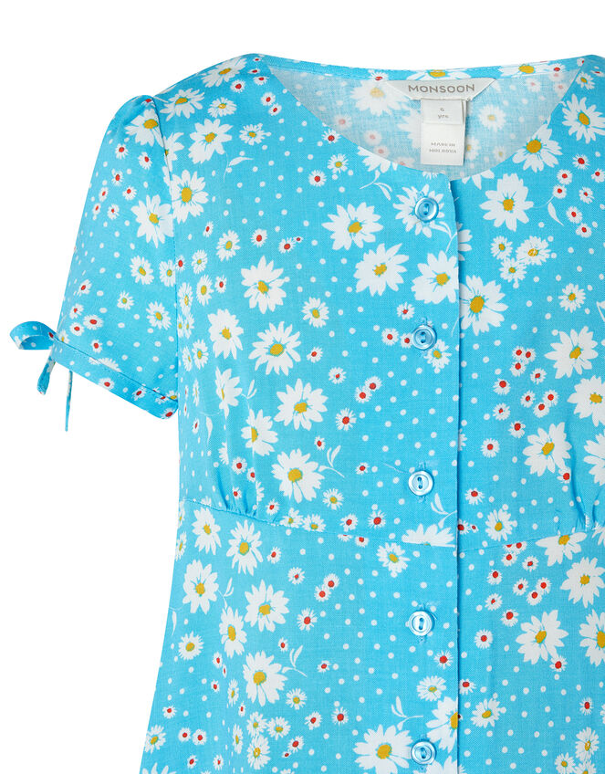 Daisy Spot Dress, Blue (BLUE), large