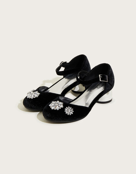 Diamanté Two-Part Heels Black, Black (BLACK), large